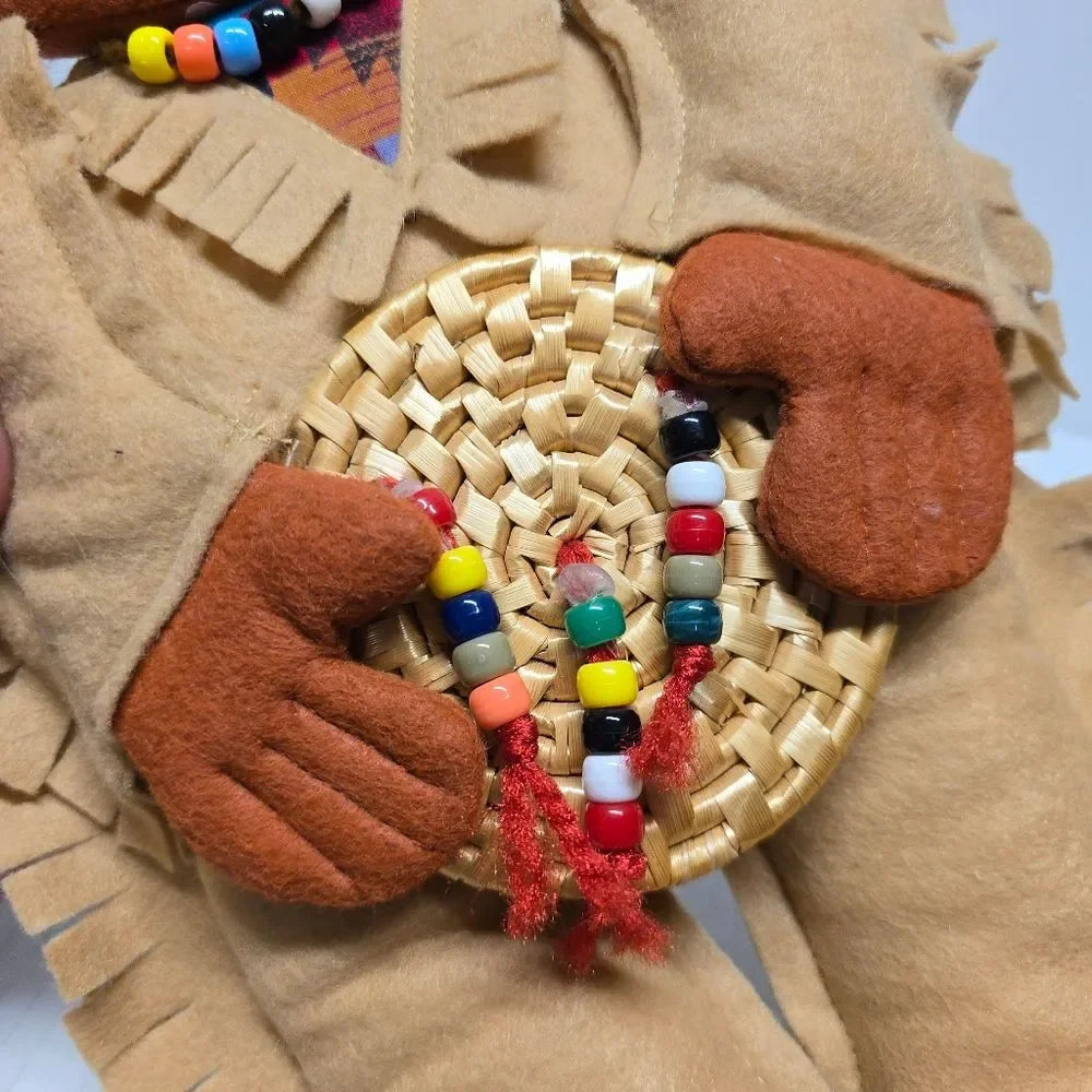 Handcrafted Indian Native American Plush Doll